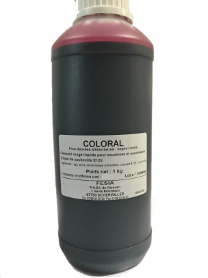 Coloral, colorant liquide Rouge