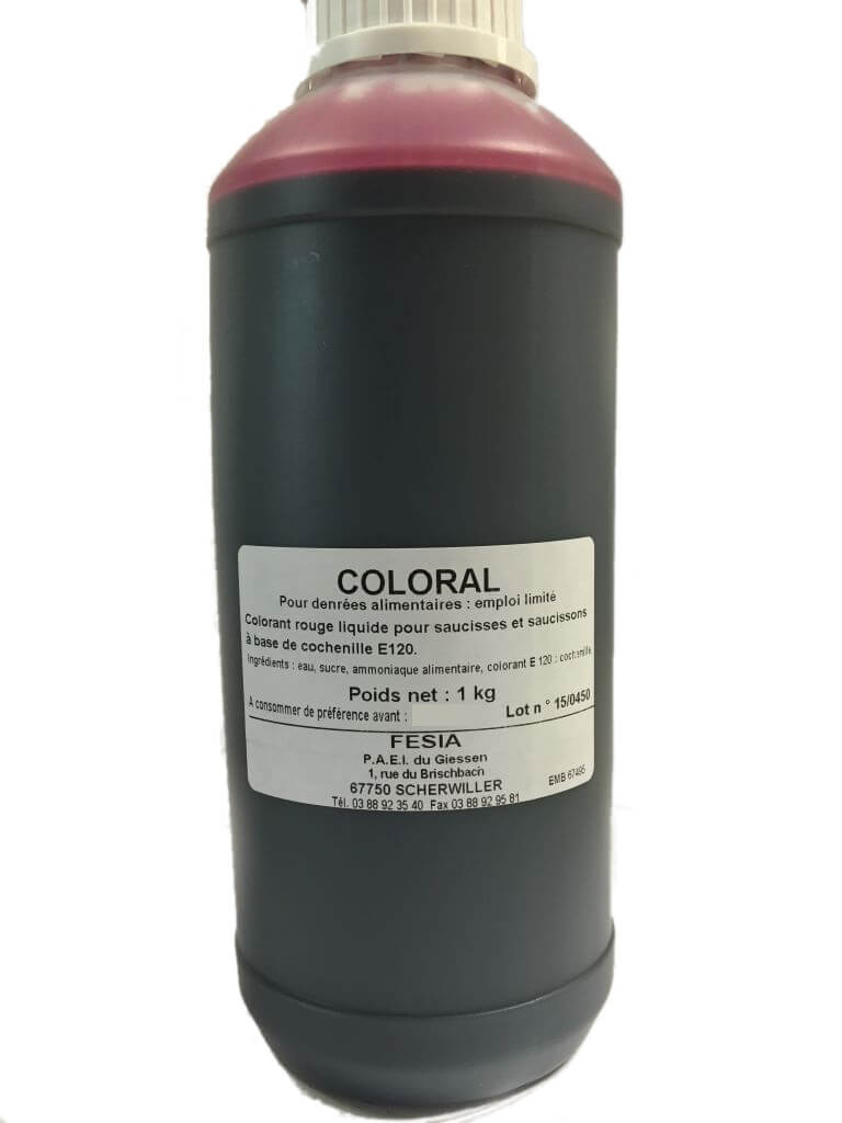 Coloral, colorant liquide Rouge