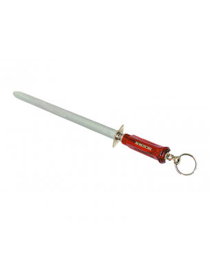 Fusil à aiguiser Dickoron ovale 30 cm manche rouge