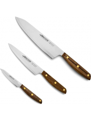 Set couteaux nordica bois