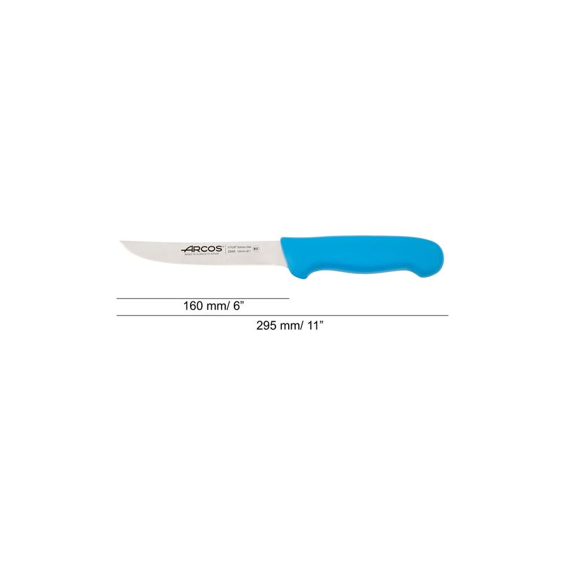 Couteau désosser bleu